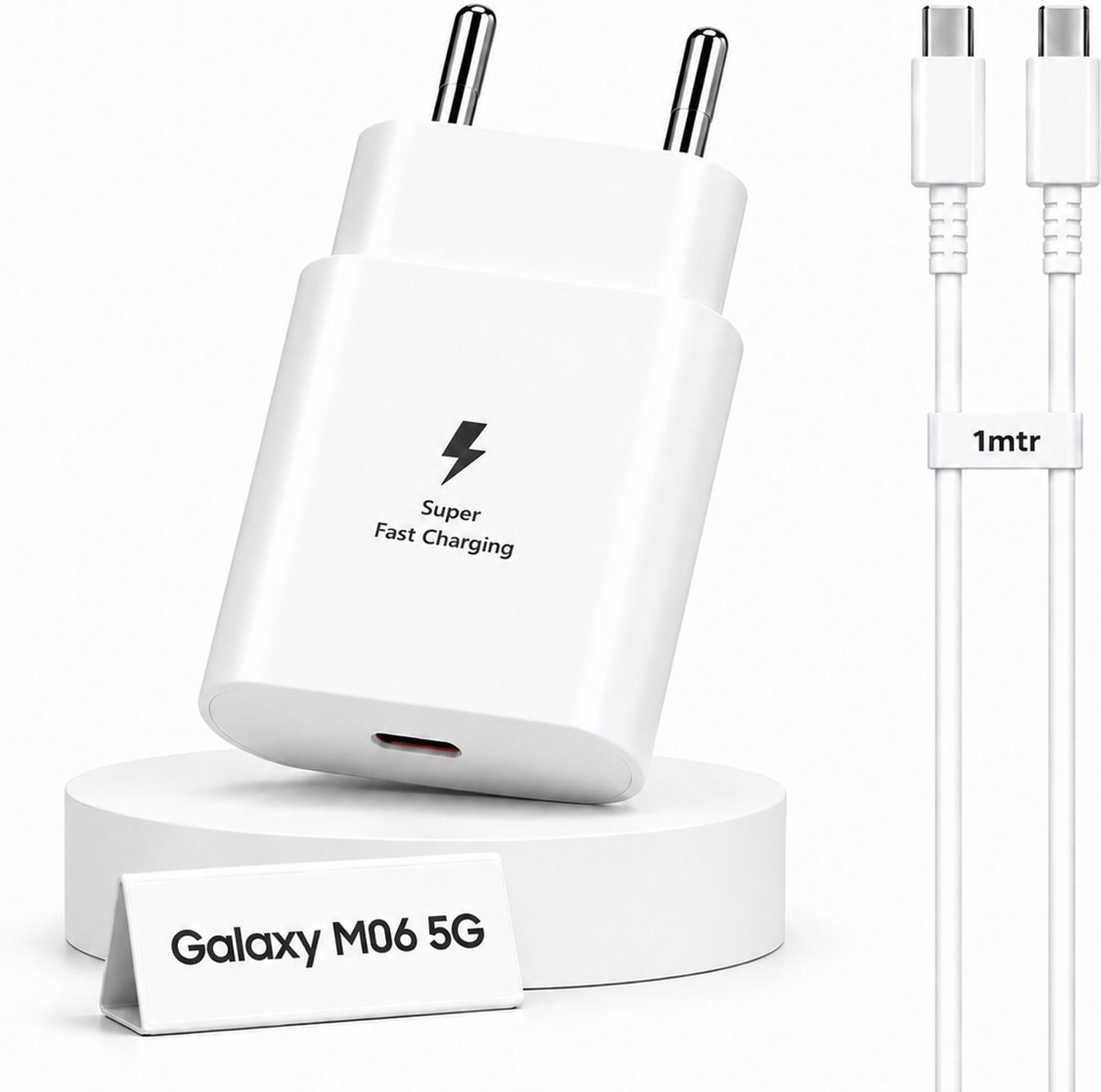 Zybux Samsung 25W Original USB-C Super Fast Galaxy M06 5G Charging Adapter Cable Charging Pad-picture-24