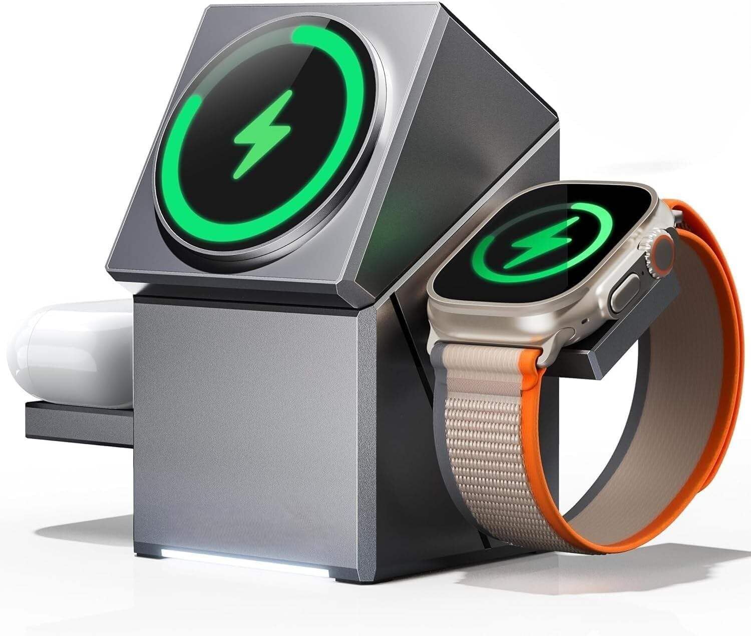 Mobofix 3 in 1 23w Magnetic Mag-Safe Wireless Charger For iPhone, Watch & Earbuds Charging Pad-image-9