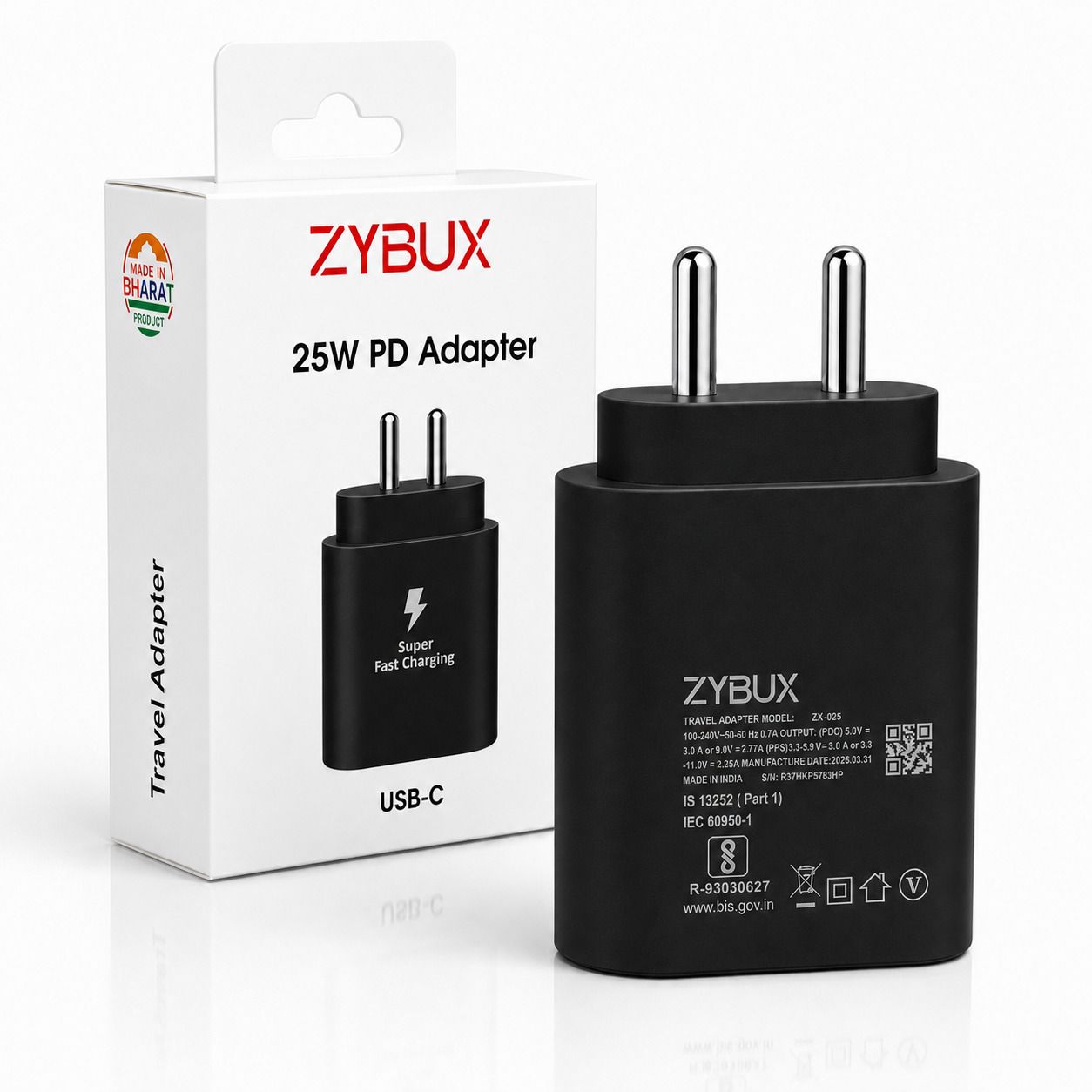 Zybux Original 25W Type-C Super Fast Charging Adapter For Samsung Galaxy F16 5G Mobile Charging Pad-picture-21