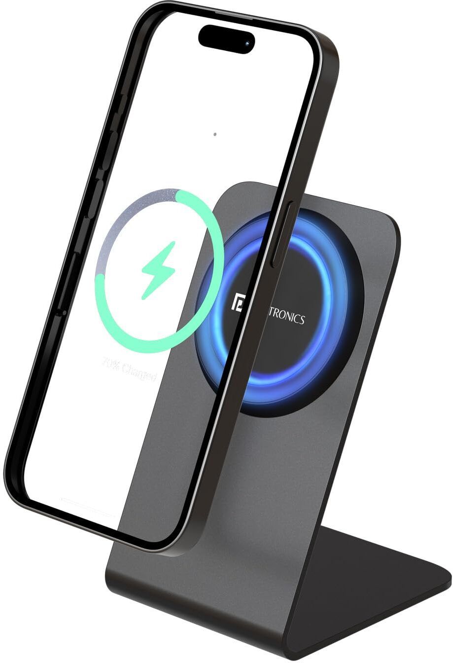 Portronics Flux 2 15W Qi2 Certified Fast Charging Wireless Charger, Best for iPhone Charging Pad-image-23