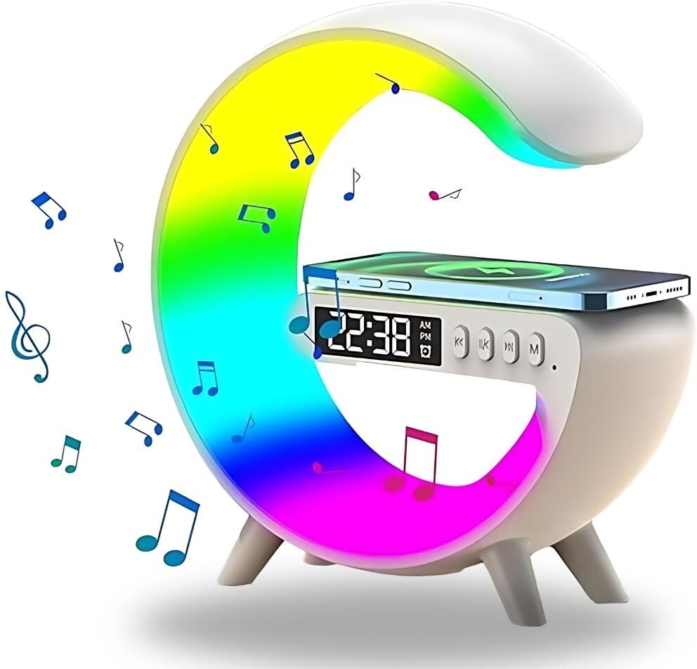 colorsole Multi-Function Bluetooth Speaker Lamp with Wireless Charging A5 Charging Pad-image-16