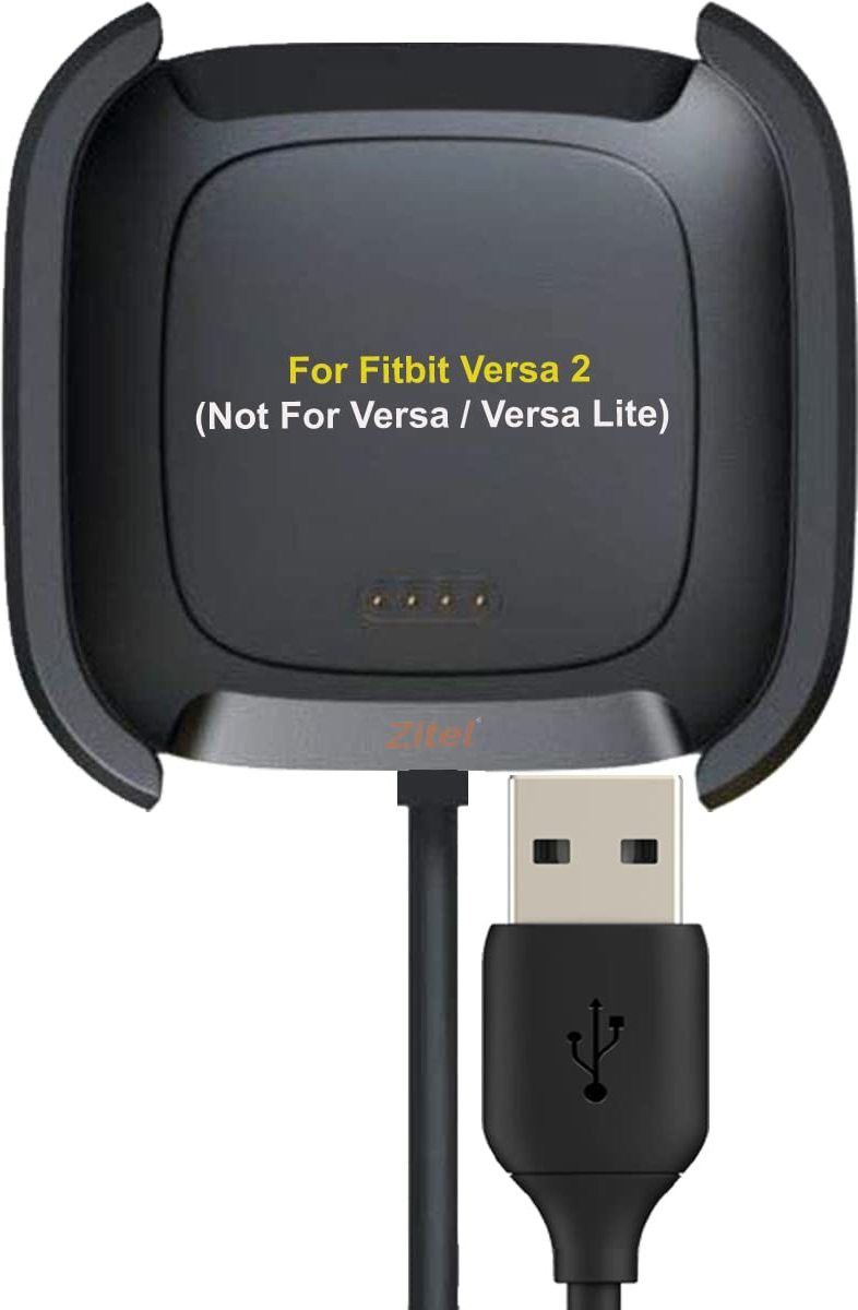 Speeqo Charger Dock Cable Compatible with Fitbit Versa 2 charging cable (Black) Charging Pad-image-45