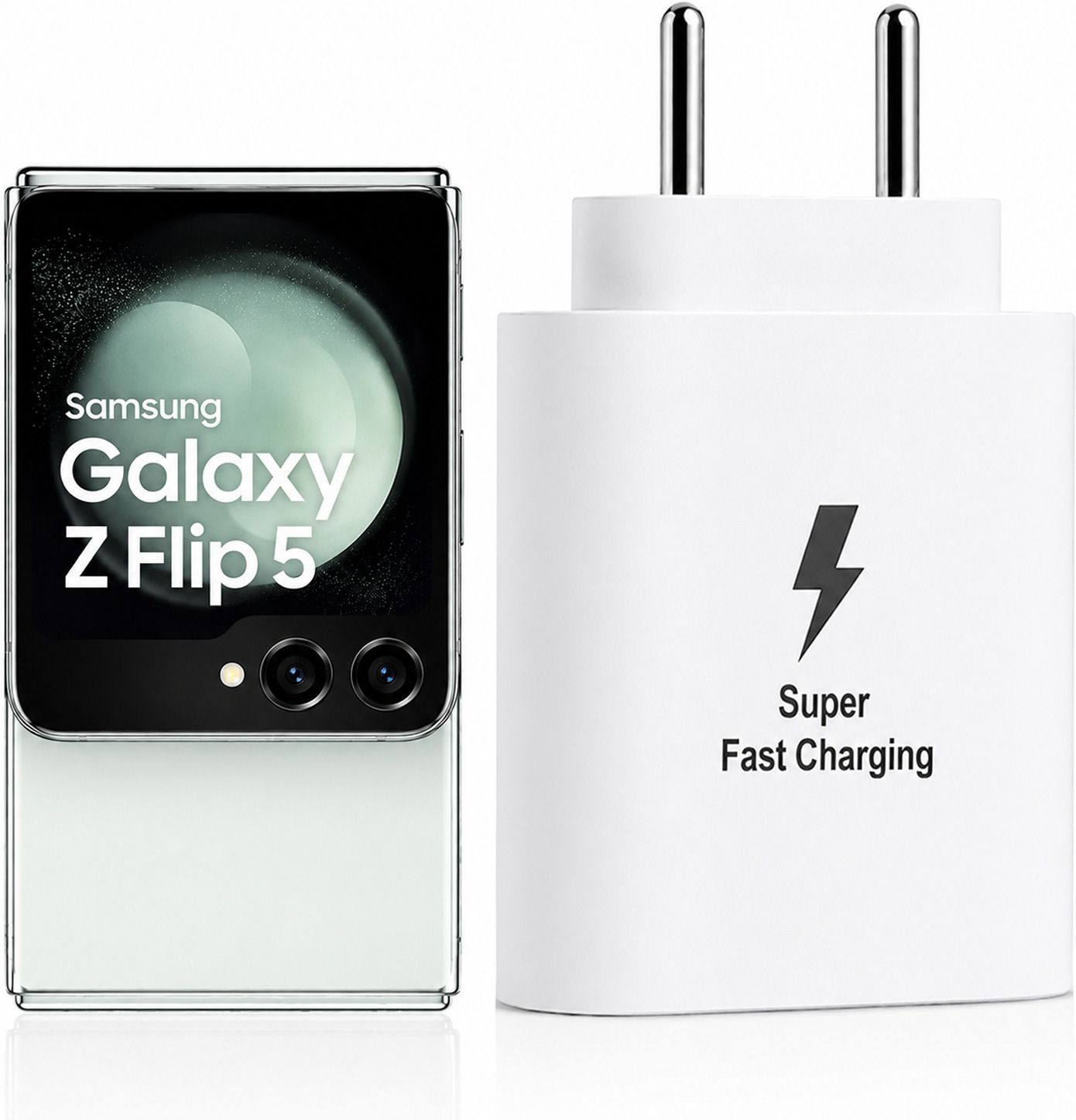 Zybux 25W Original USB-C Superfast Charger White Adapter for Galaxy Z Flip 5 5G Charging Pad-image-33