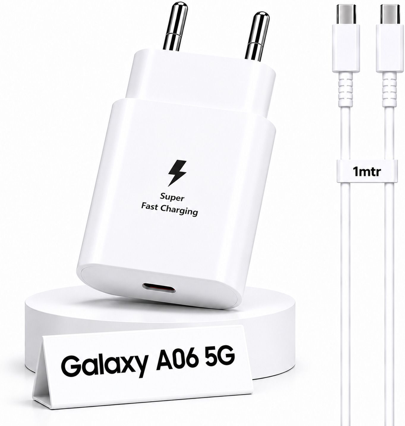 Zybux Samsung 25W Original USB-C Super Fast Galaxy A06 5G Charging AdapterCable Charging Pad-picture-26