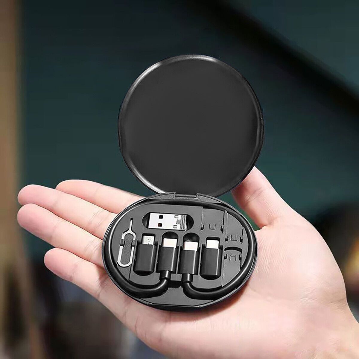 BUFONA Multi Charging Cable Adapter OTG 5in1 Data Cable Set with 60W Fast ChargingCable Charging Pad