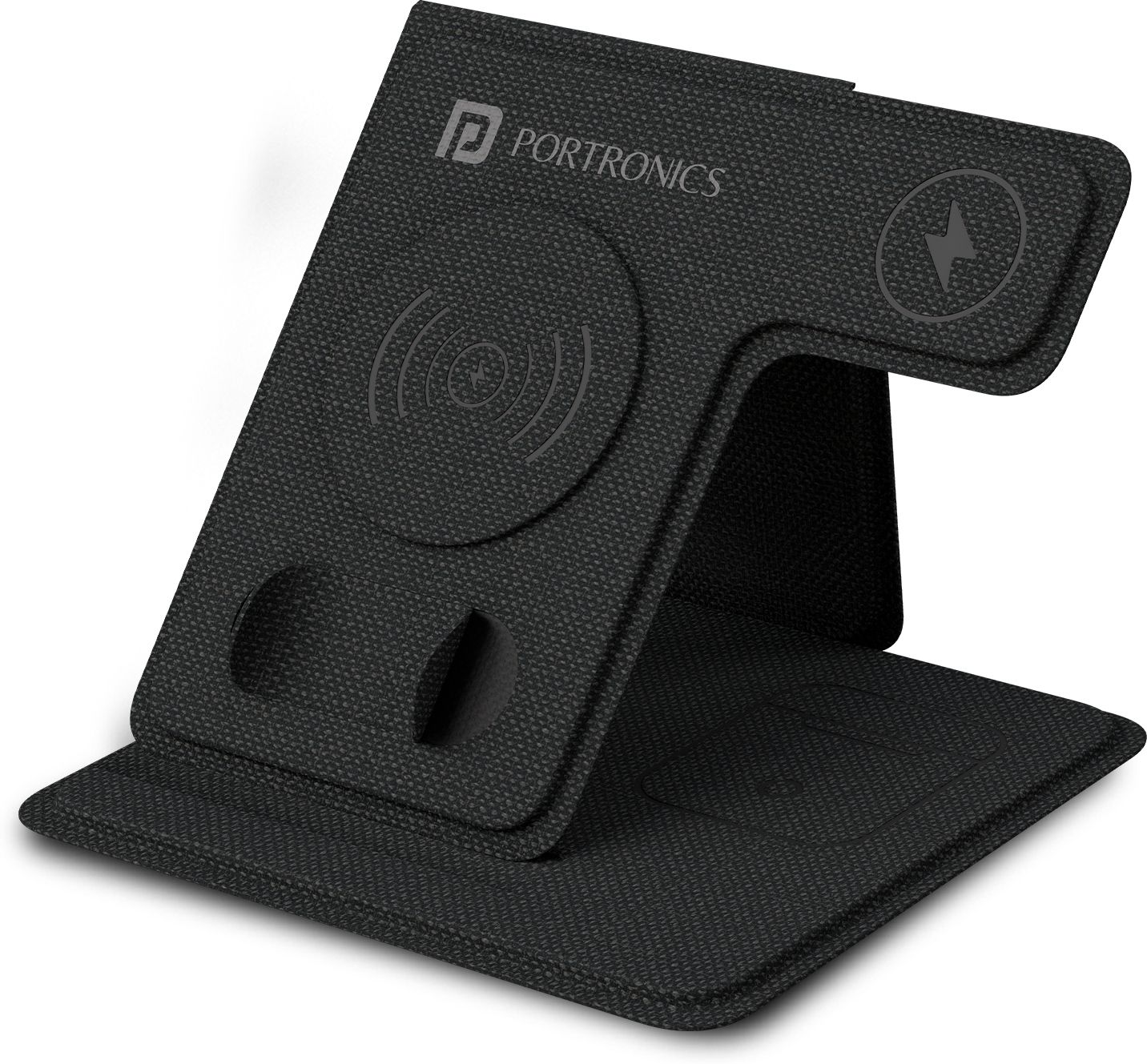 Portronics Freedom Fold 3 15W 3 in 1 Foldable MagSafe Compatible Wireless Charger Charging Pad-picture-38