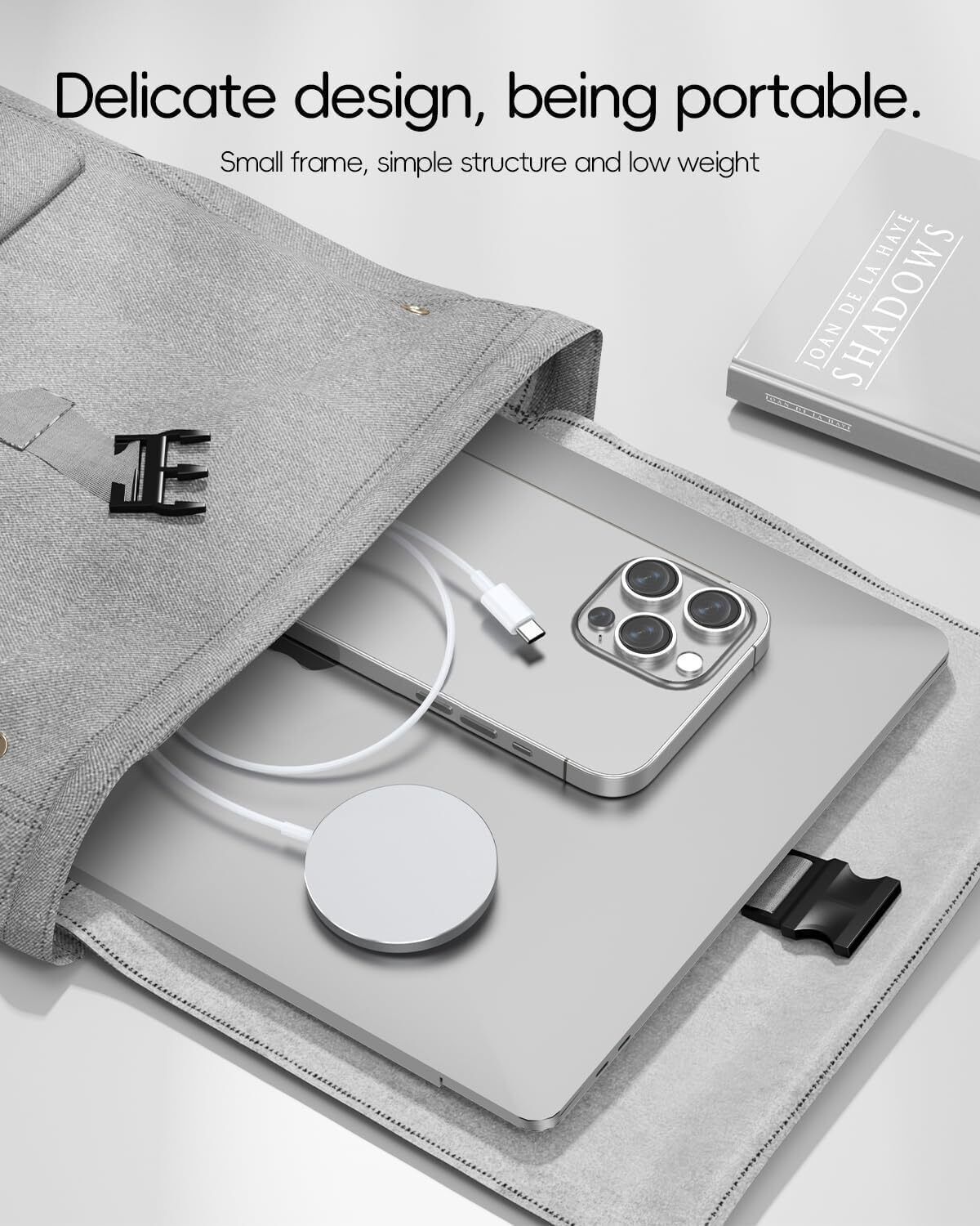 CYBERLABS New Magsafe Charger, 15W Magnetic Wireless WOW34 Charging Pad-picture-31
