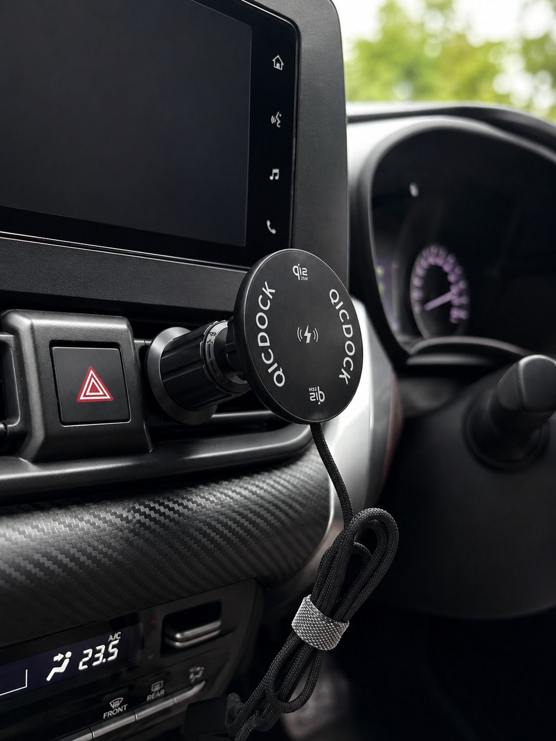 QicDock 25W Qi Magnetic/Mag-Safe Wireless Phone Charger Car Mount | Type: Air Vent | Charging Pad-image-14