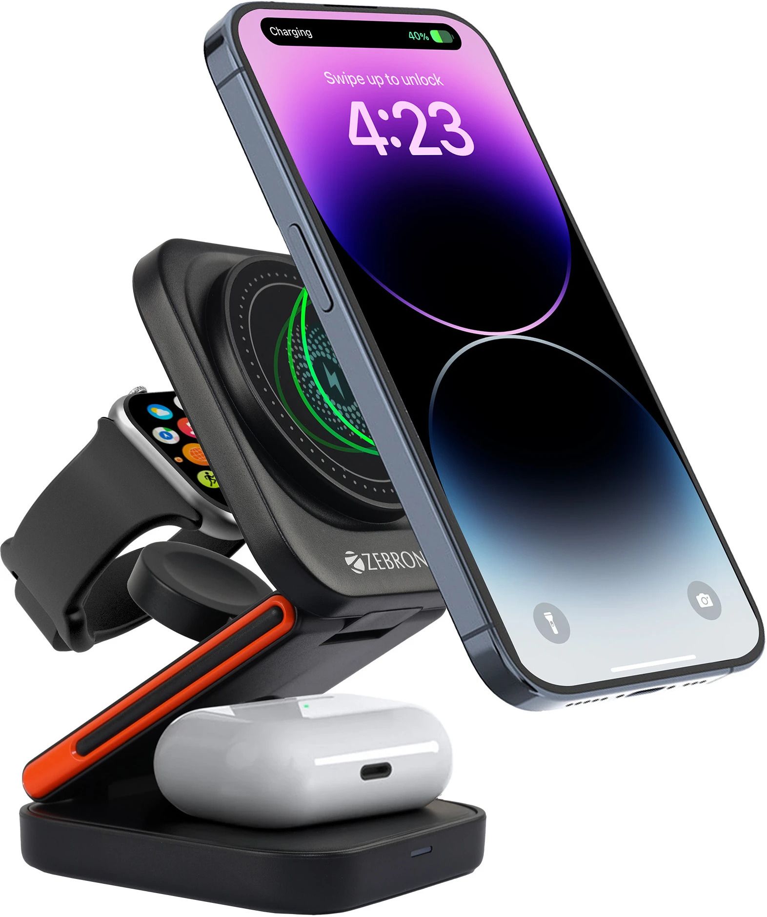 ZEBRONICS Zeb - Magboost (Black) Charging Pad