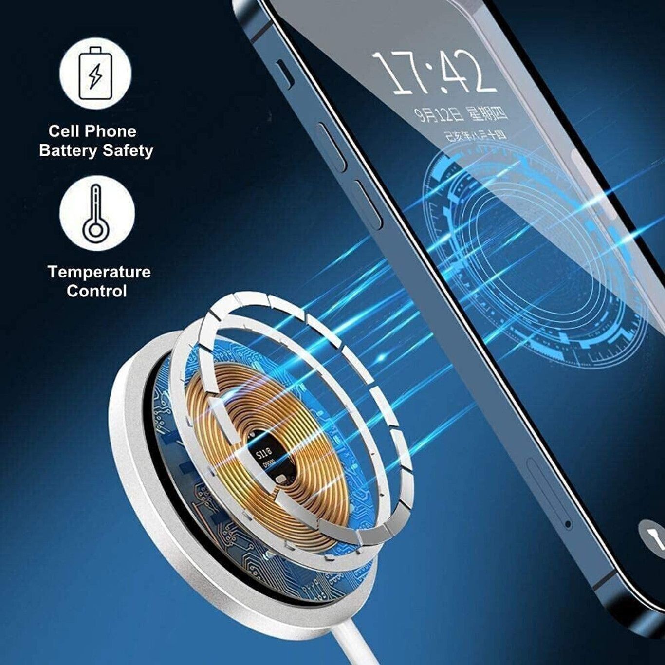 4uonly Magnetic Wireless Charger CX16 Charging Pad-image-18