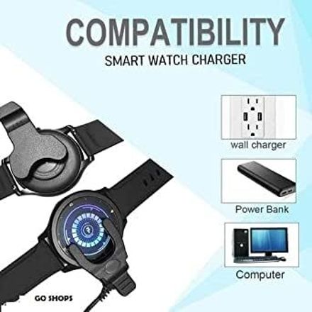 Expresscraft Clip Smart Watch Charger 2-Pin Compatible Boat, Fire Boltt Charger Watches Charging Pad-image-11