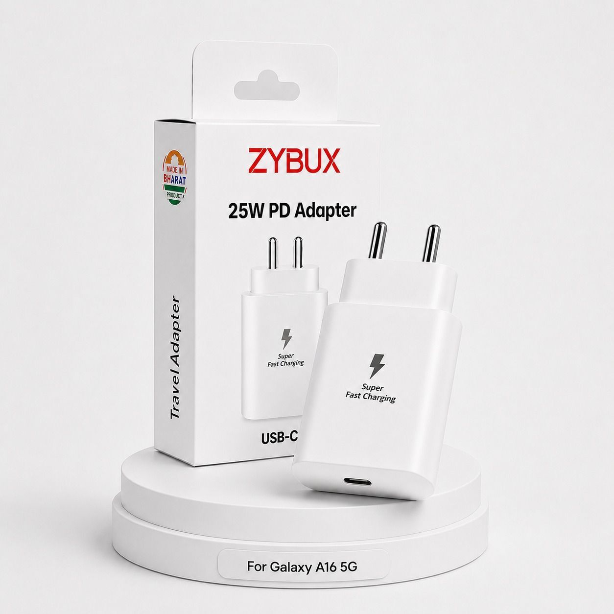Zybux Samsung 25W Original Type-C Super Fast Galaxy A16 5G Mobile Charging Adapter Charging Pad-picture-30