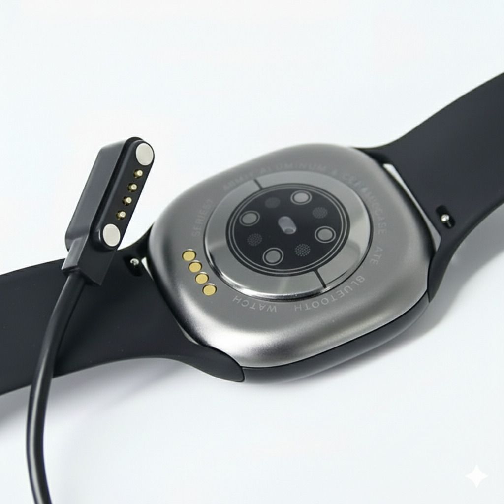 clickon FireBoltt Emperor & Wonder 4-Pin Magnetic Smartwatch Charger USB Cable Watch Charging Pad-image-43