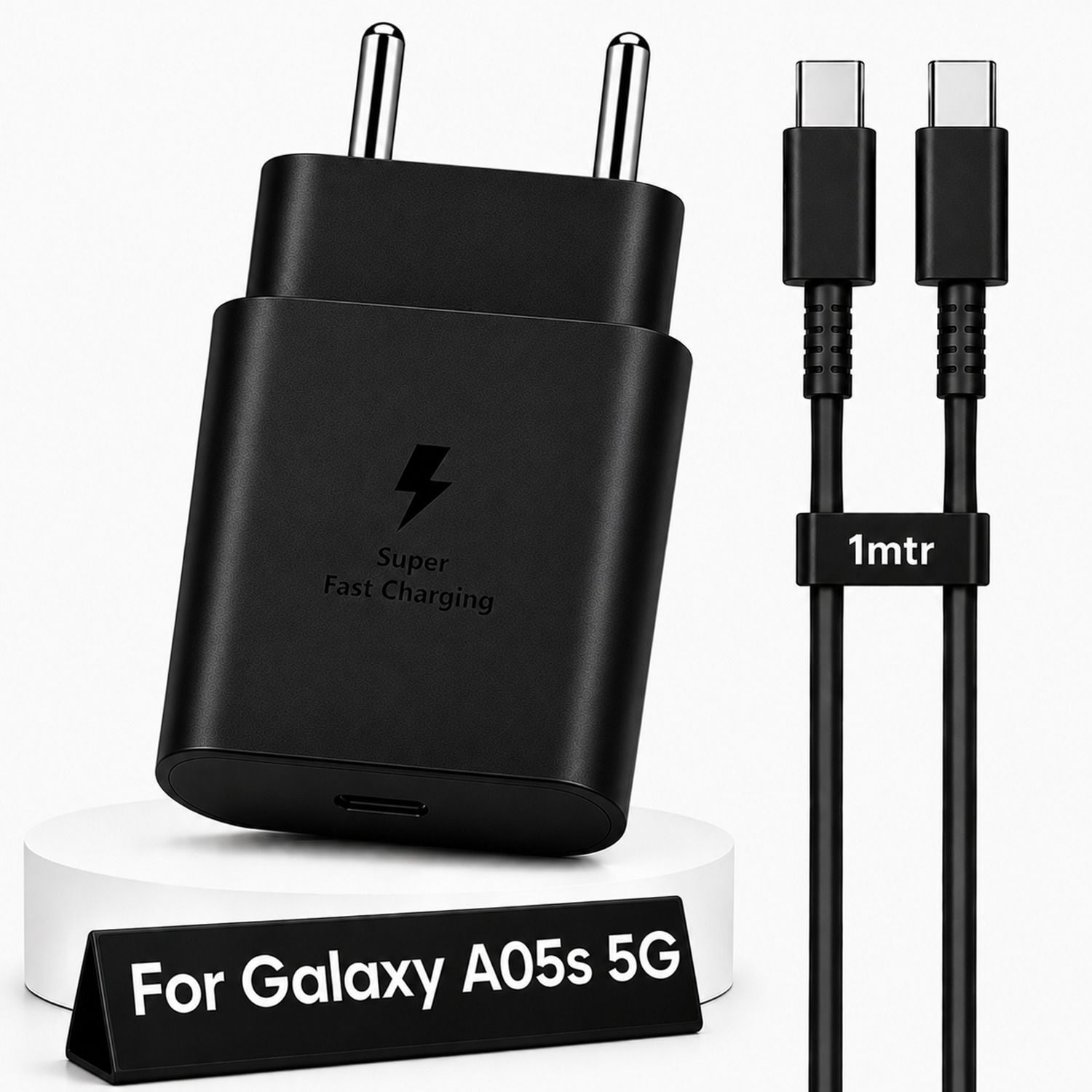 Zybux Samsung 25W Original Superfast Charging Adapter Cable for Galaxy A05s 5G Mobile Charging Pad-image-41
