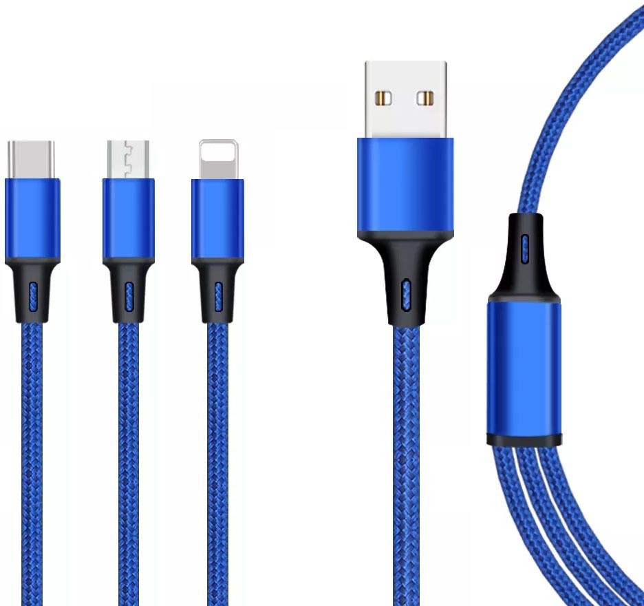 POZUB Super Fast Charging 3IN1 Multiple Pin Charging Cable Type-C Cable Magic Charger Charging Pad