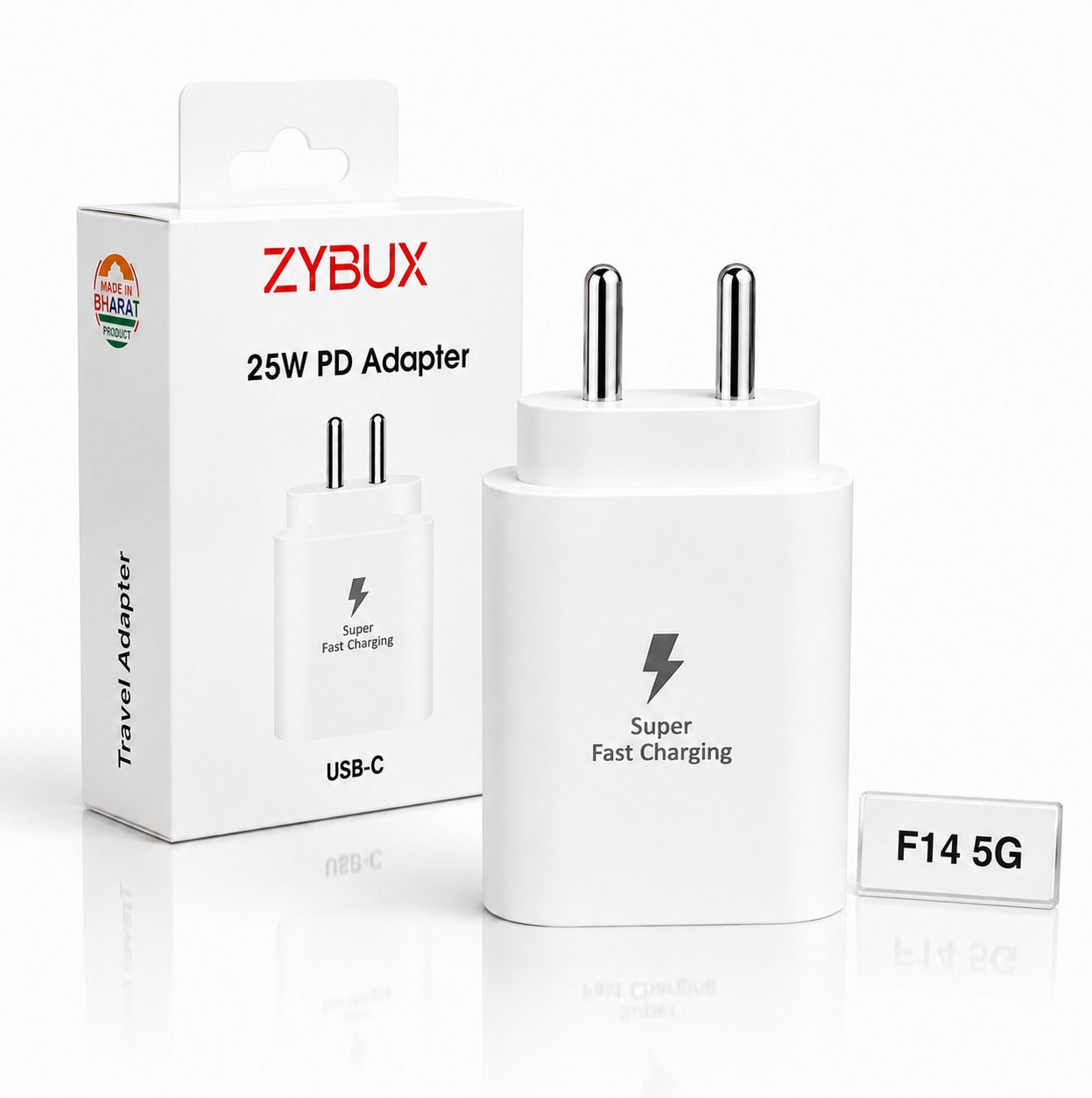 Zybux 25W Original Type-C Super Fast Samsung Galaxy F14 5G Mobile Charging Adapter Charging Pad-picture-37