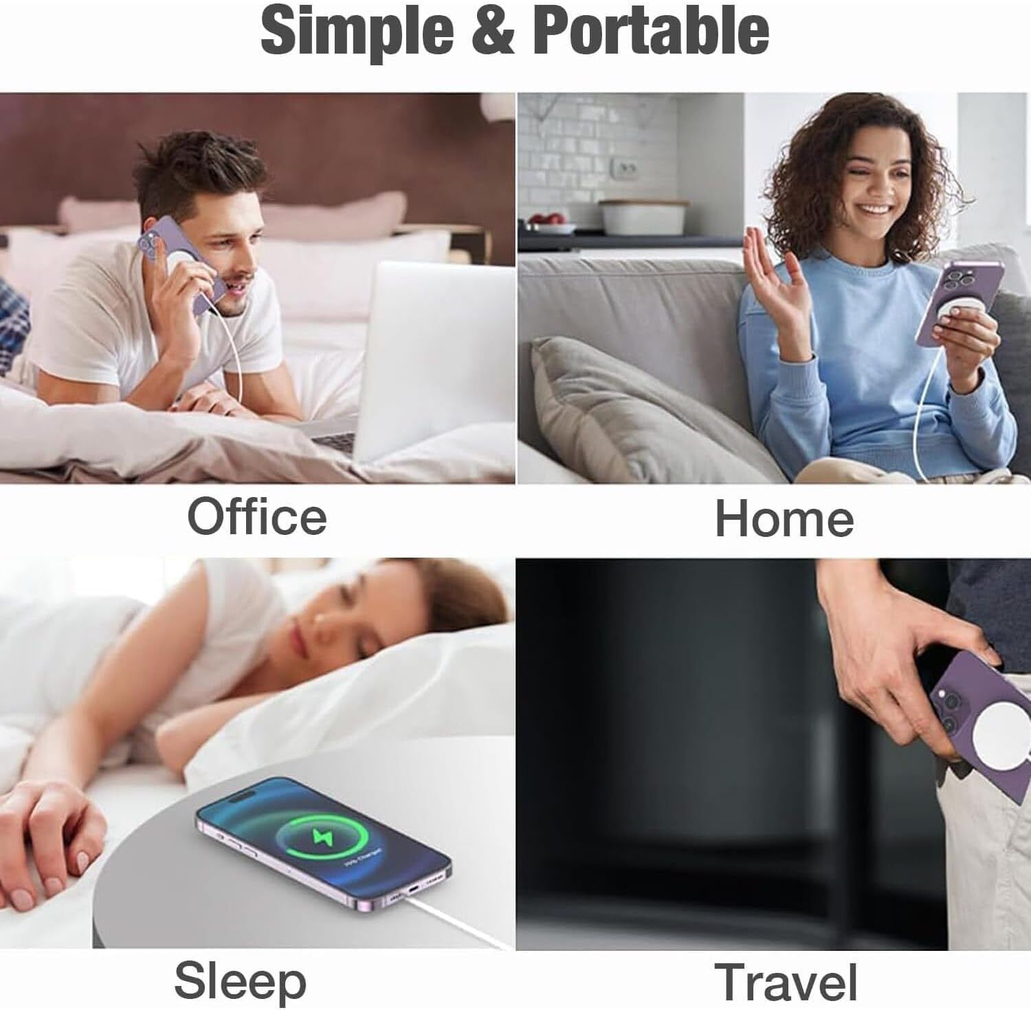 4uonly Magnetic Wireless Charger CX15 Charging Pad-image-34