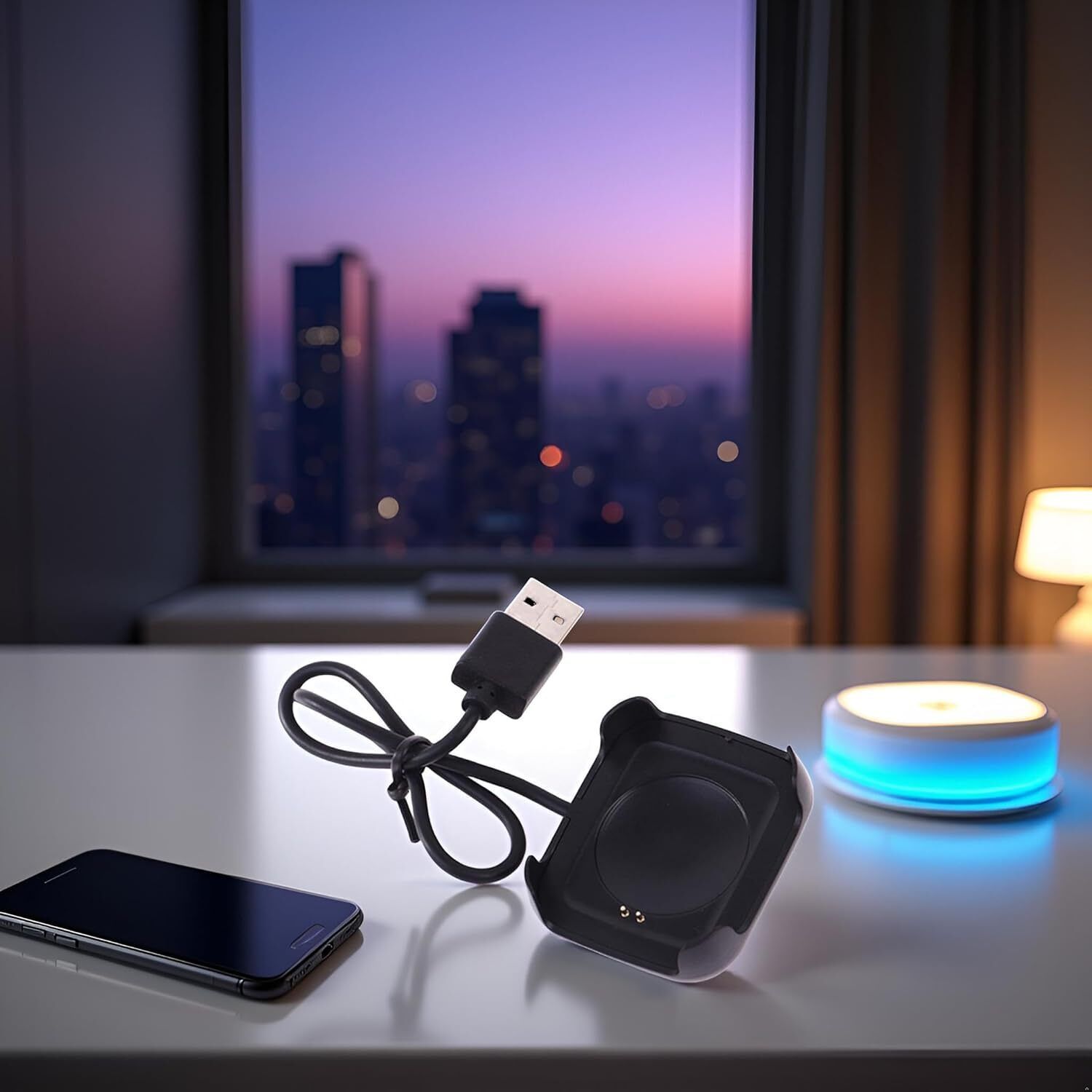 Expresscraft T500 Watch Charger Cable Compatible BIP Pro Pro USB Charging Cable Charging Pad-picture-15