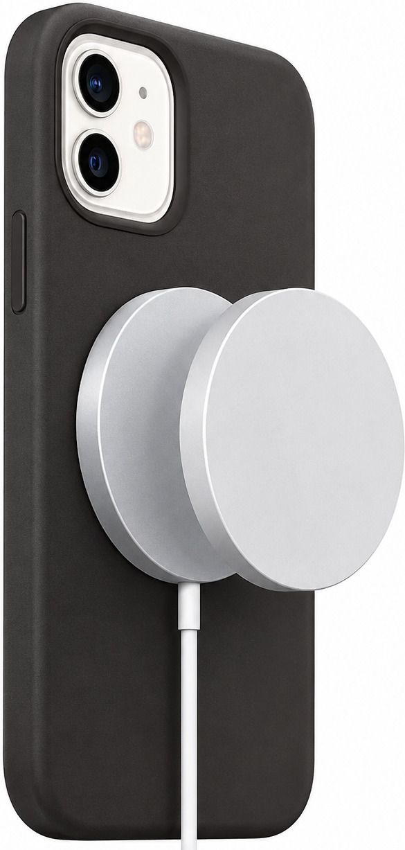 miz 2 Pack Silicone Case for Mag Safe Charger Pad – Soft Protective Cover White Charging Pad-image-0