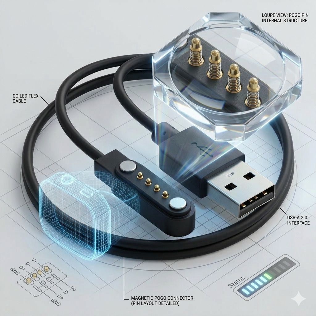 Choiceur charger of smart watch fire bolt smart watch charger 4 pin Charging Pad-image-31