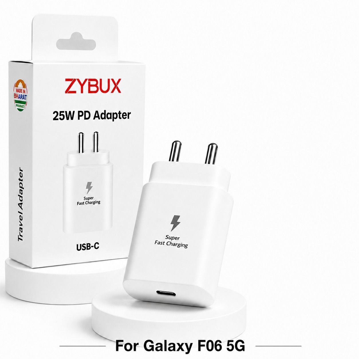 Zybux 25W Original Type-C Super Fast Samsung Galaxy F06 5G Mobile Charging Adapter Charging Pad-picture-38