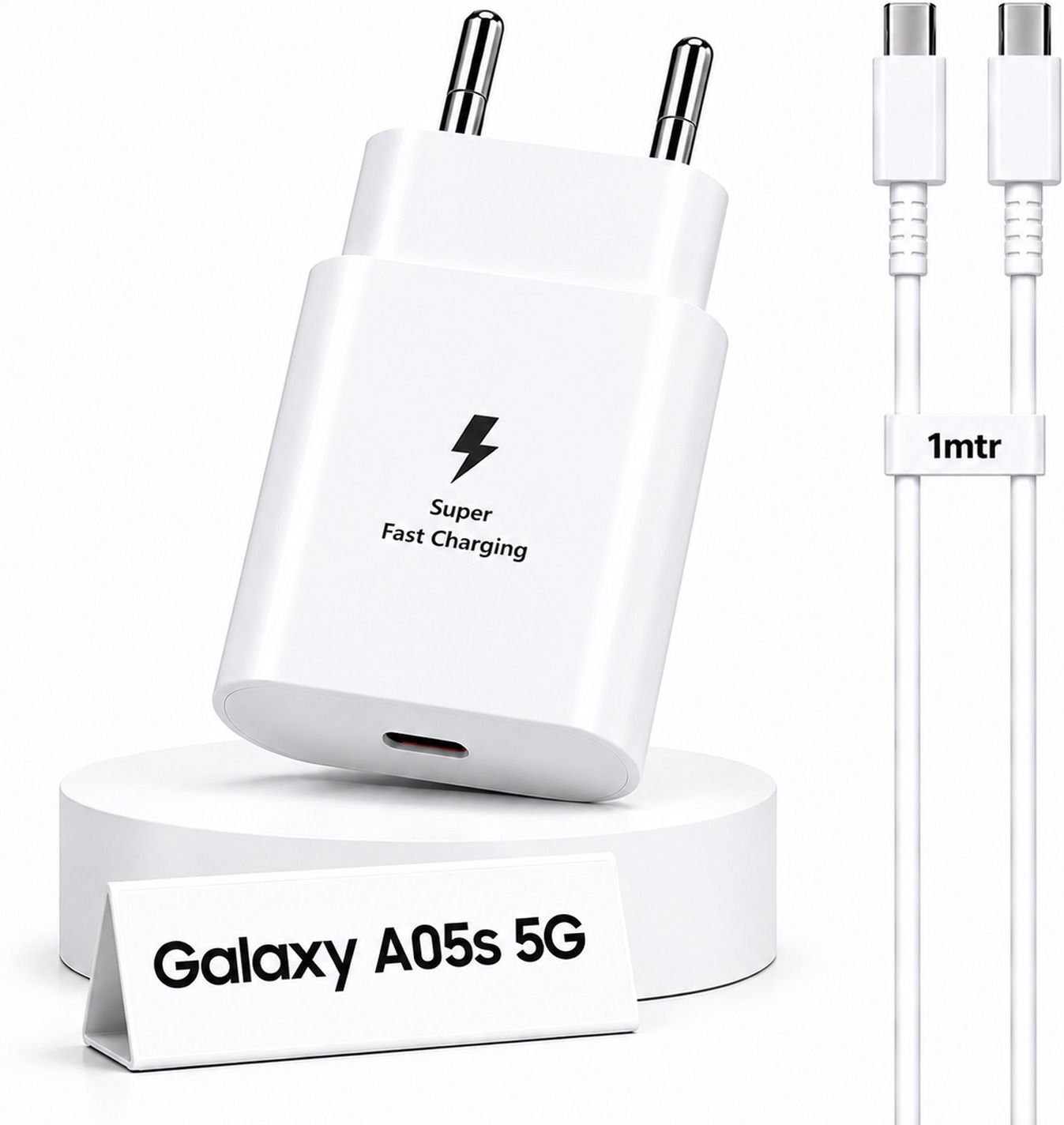 Zybux Samsung 25W Original USB-C Super Fast Galaxy A05s 5G Charging Adapter Cable Charging Pad-picture-25