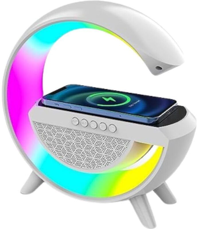 Mr fix Multi-Function Bluetooth Speaker Lamp with Wireless Charging A7 Charging Pad-image-18
