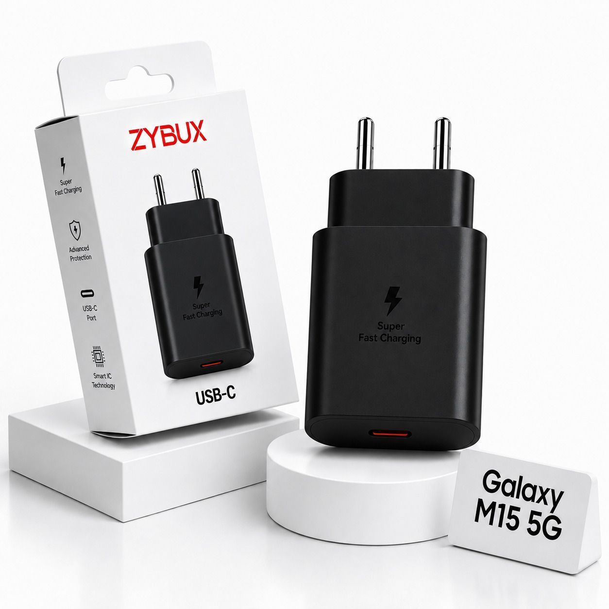 Zybux 45W Type-C Original Superfast Samsung Galaxy Z Flip 5 5G Mobile Charging Adapter Charging Pad-image-7