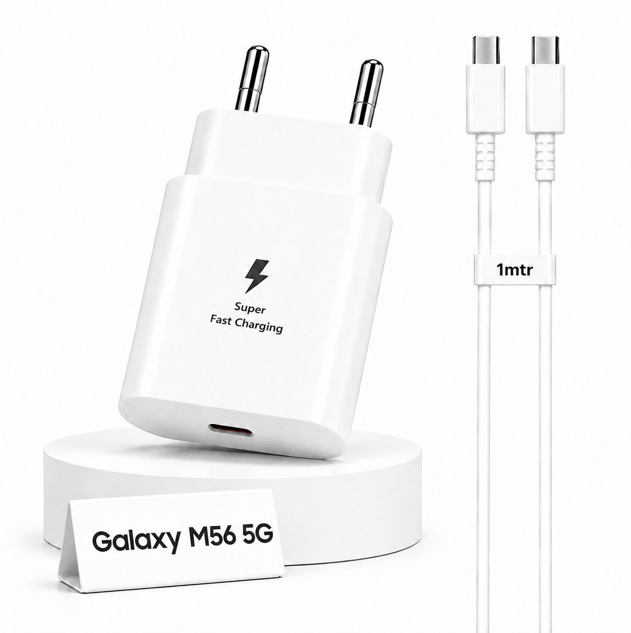 Zybux Samsung 25W Type-C Original Super-Fast Galaxy M56 5G Charging Adapter Cable Charging Pad-picture-23