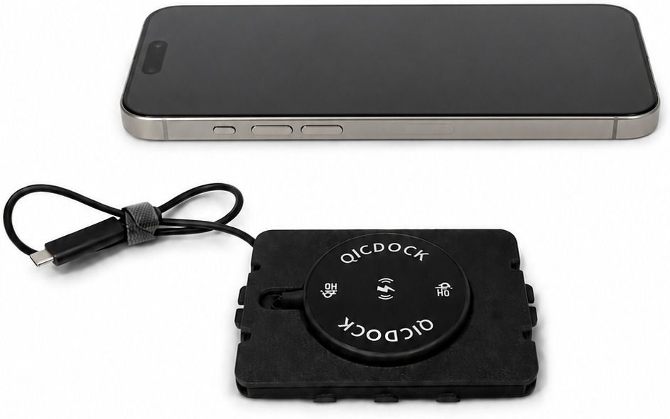 QicDock Universal HandsFree Compact Qi2 Wireless Fixed Mobile Charger | Charging Pad-picture-23