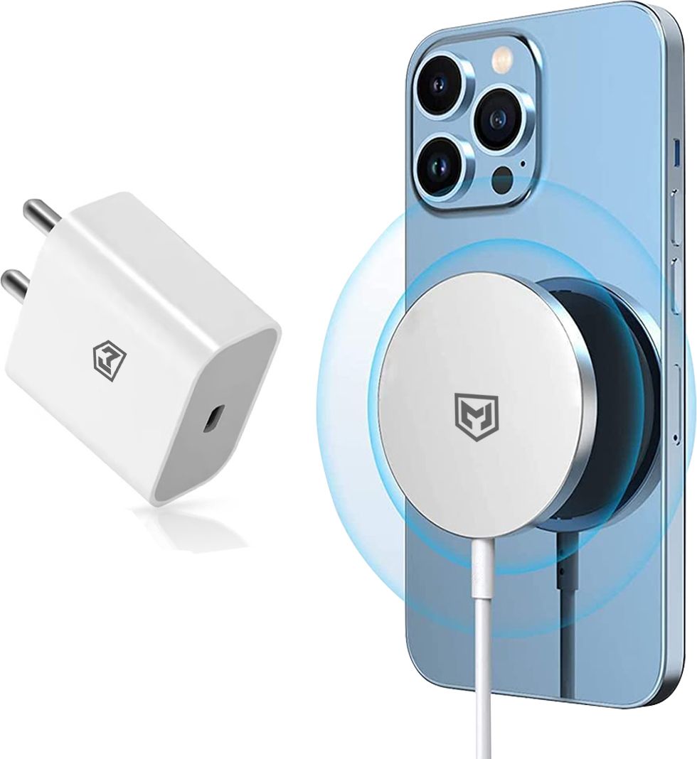 Muvit 15W Mag-Safe Wireless Charger with 20W Adapter, For iPhone 12/ 13 Charging Pad-image-10