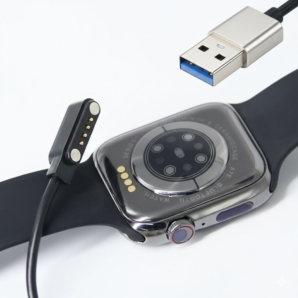 clickon FireBolt Invincible & Invincible Plus 4-Pin Magnetic Smartwatch Charger USB Charging Pad-image-38