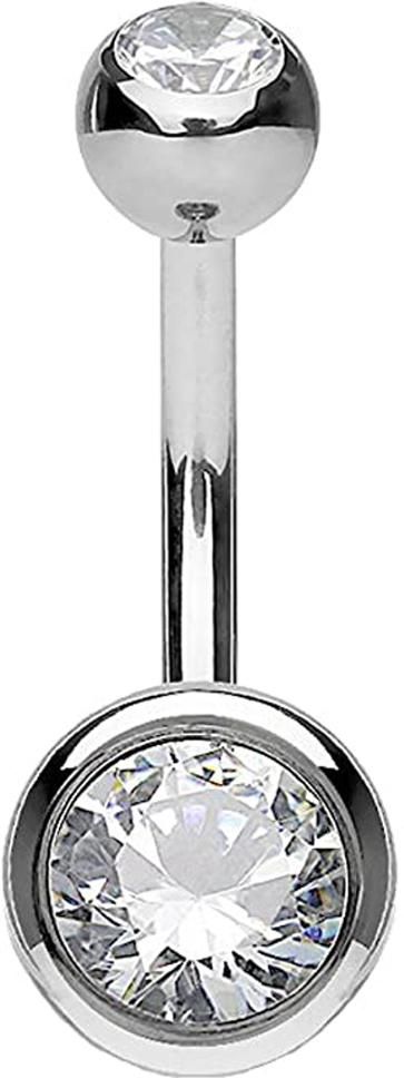 Sorellaz Womens Navel Belly Button Piercing Bananabell Ring Metal Beaded Charm-image-21