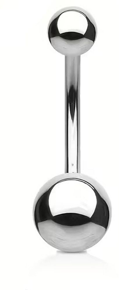 gioielleria Womens Silver Belly Button Navel Ring: Pack of 1 Alloy Beaded Charm-image-20