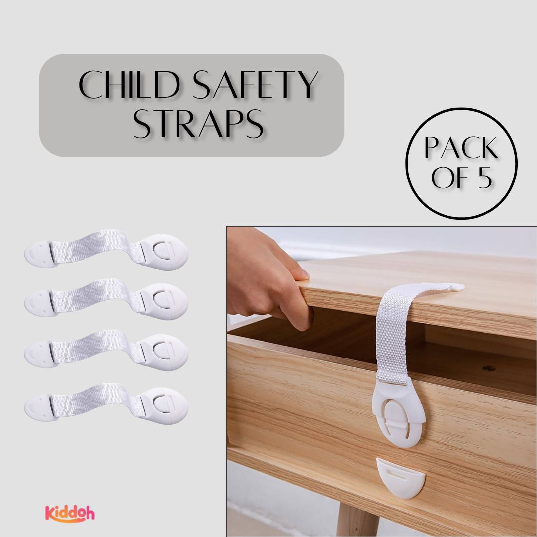 kiddoh Baby Proof Cabinet Lock Set of 4 Child Safety Strap Lock-picture-28
