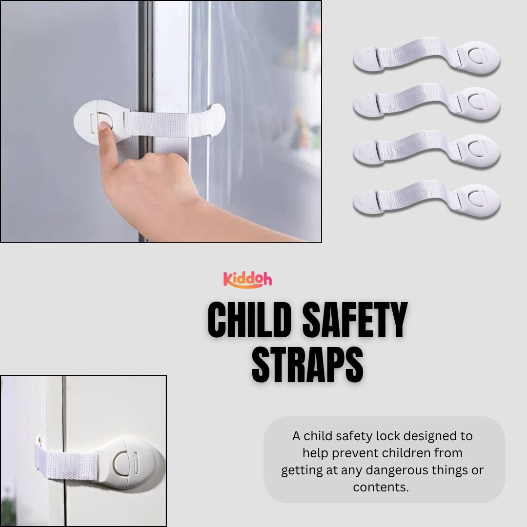 Drawer Safety Locks pack of 4 Child Safety Strap Lock-image-42