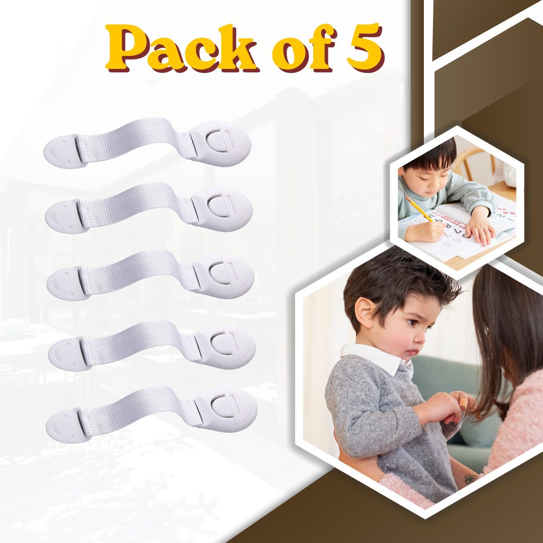 kiddoh Safety Lock Set of 5 Child Safety Strap Lock-picture-13