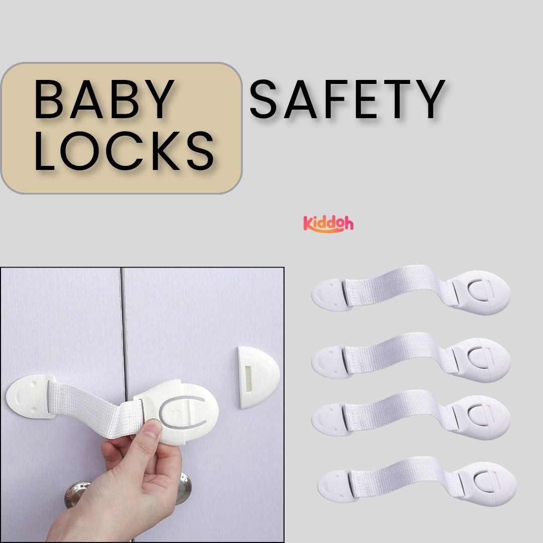 kiddoh Child Safety Lock Pack of 4 Child Safety Strap Lock-picture-24