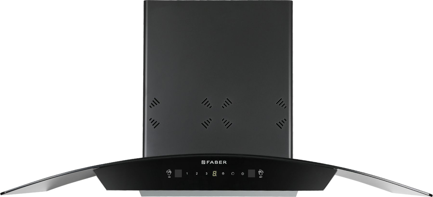 Hood Stella 3D IN HC SC FL BK 90 Auto Clean Wall Mounted Black 1350 CMH Chimney-image-22