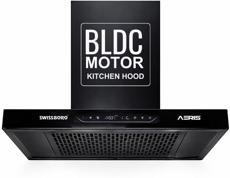 swissboro AERIS Pro T Shape Kitchen Chimney 60cm 1800 m³/hr Suction BLDC Motor 1800 CMH 60 cm Auto Clean Chimney-picture-26
