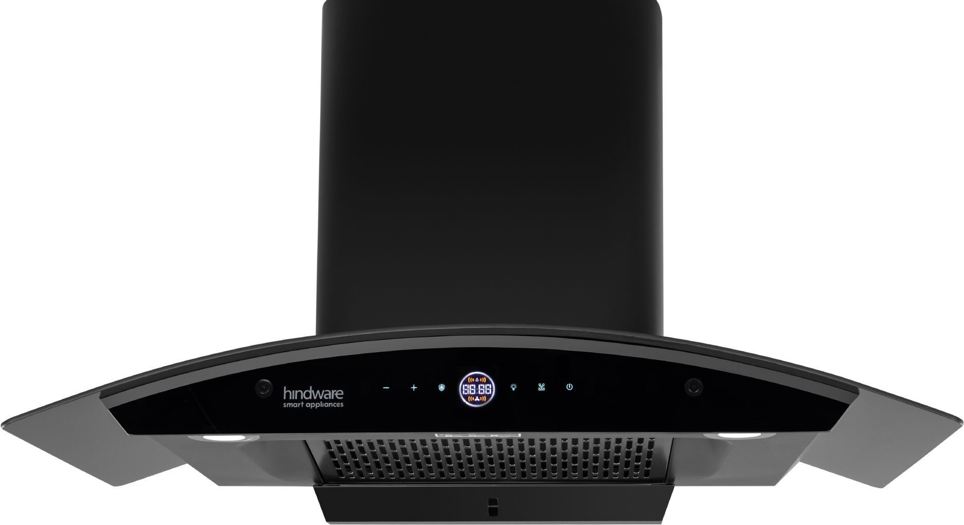 hindware smart appliances Ripple Plus BLDC Autoclean 90 IN Auto Clean | Curved Glass | Filterless | Touch Control | Energy Efficient LED Light | Powerful Suction | Wall Mounted Black 1600 CMH Chimney-picture-30