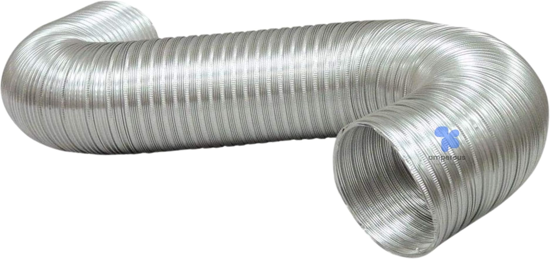 Chimney Pipe 5-Inch 10 Ft |Kitchen Chimney Exhaust Duct Aluminium Pipe Wall and Ceiling Mounted Silver 1000 CMH Chimney-image-32
