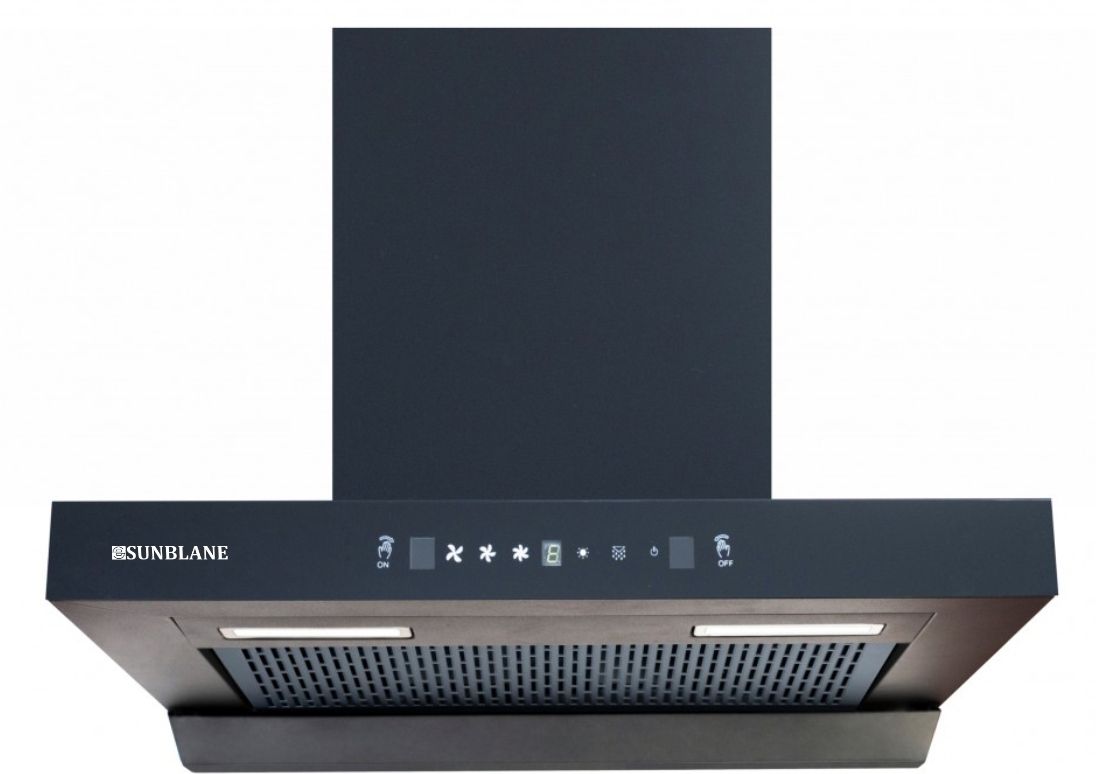 sunblane Royal Auto 60 cm 1500 m³/hr Auto Clean Filterless Wall Mounted Chimney Auto Clean Wall Mounted Black 1500 CMH Chimney-picture-13