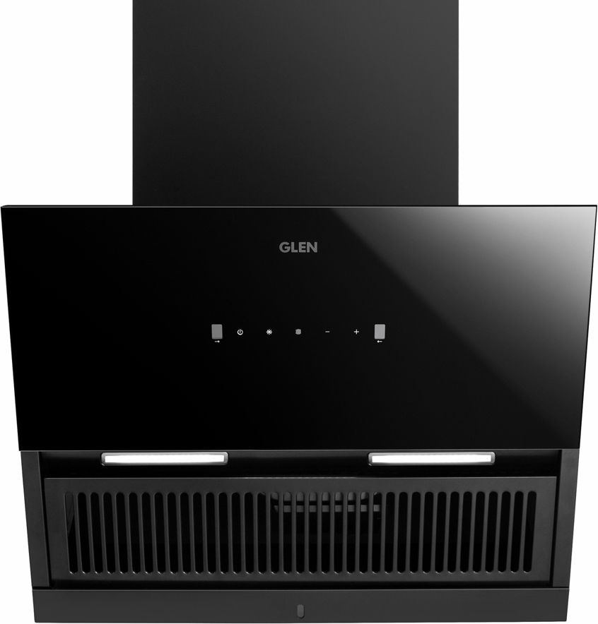 glen Kara 90cm Auto Clean Slant Glass 90 cm| Touch & Gesture Control| Autoclean| Filterless|Powerful Suction|Low Noise Wall Mounted Black 1200 CMH Chimney-picture-19