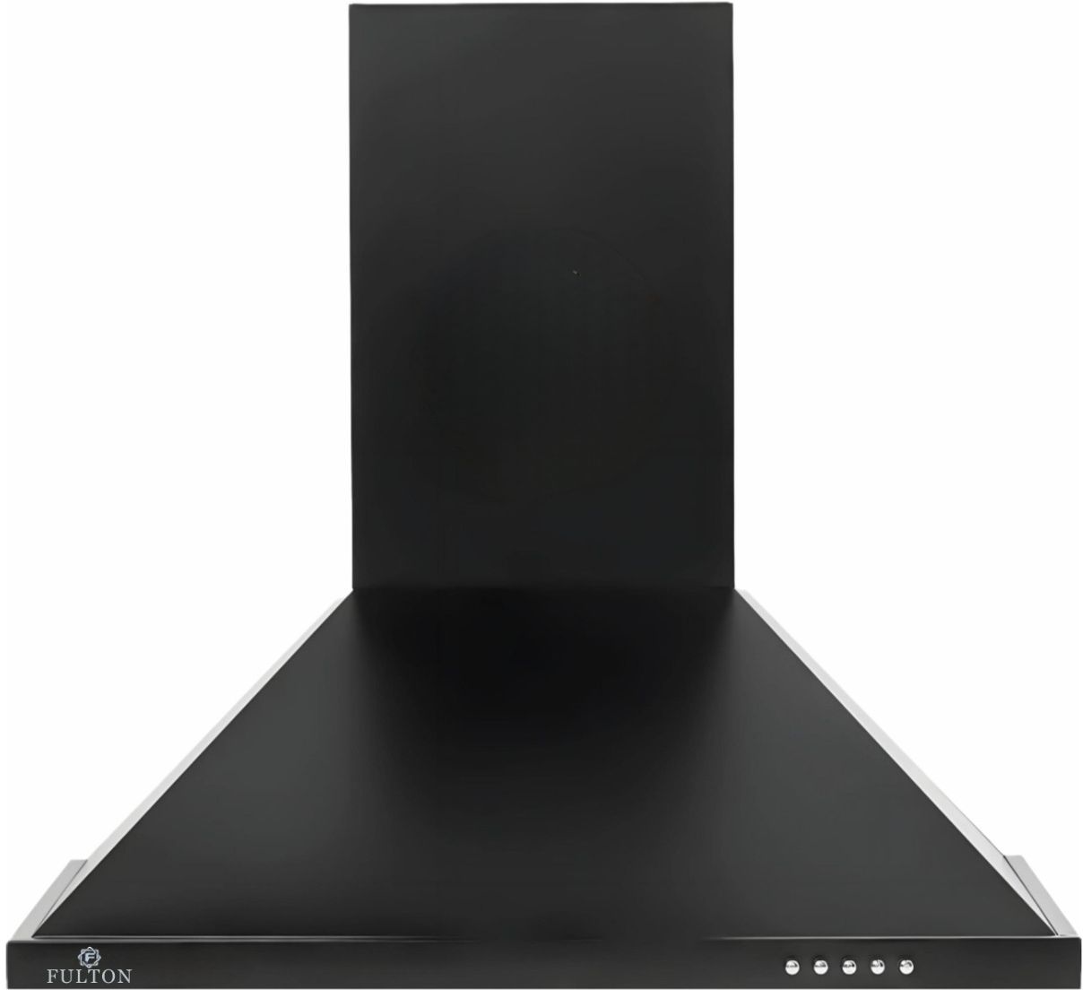 PYRAMID 60CM Wall Mounted BLACK 1220 CMH Chimney