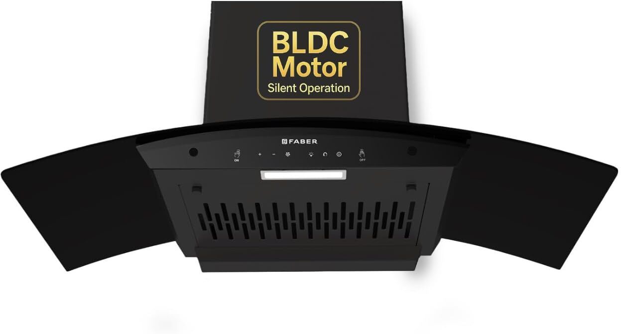 faber Vento 90cm 1500m3/hr BLDC Plug N Play Autoclean Filterless Chimney Auto Clean Wall Mounted Black 1500 CMH Chimney-picture-48