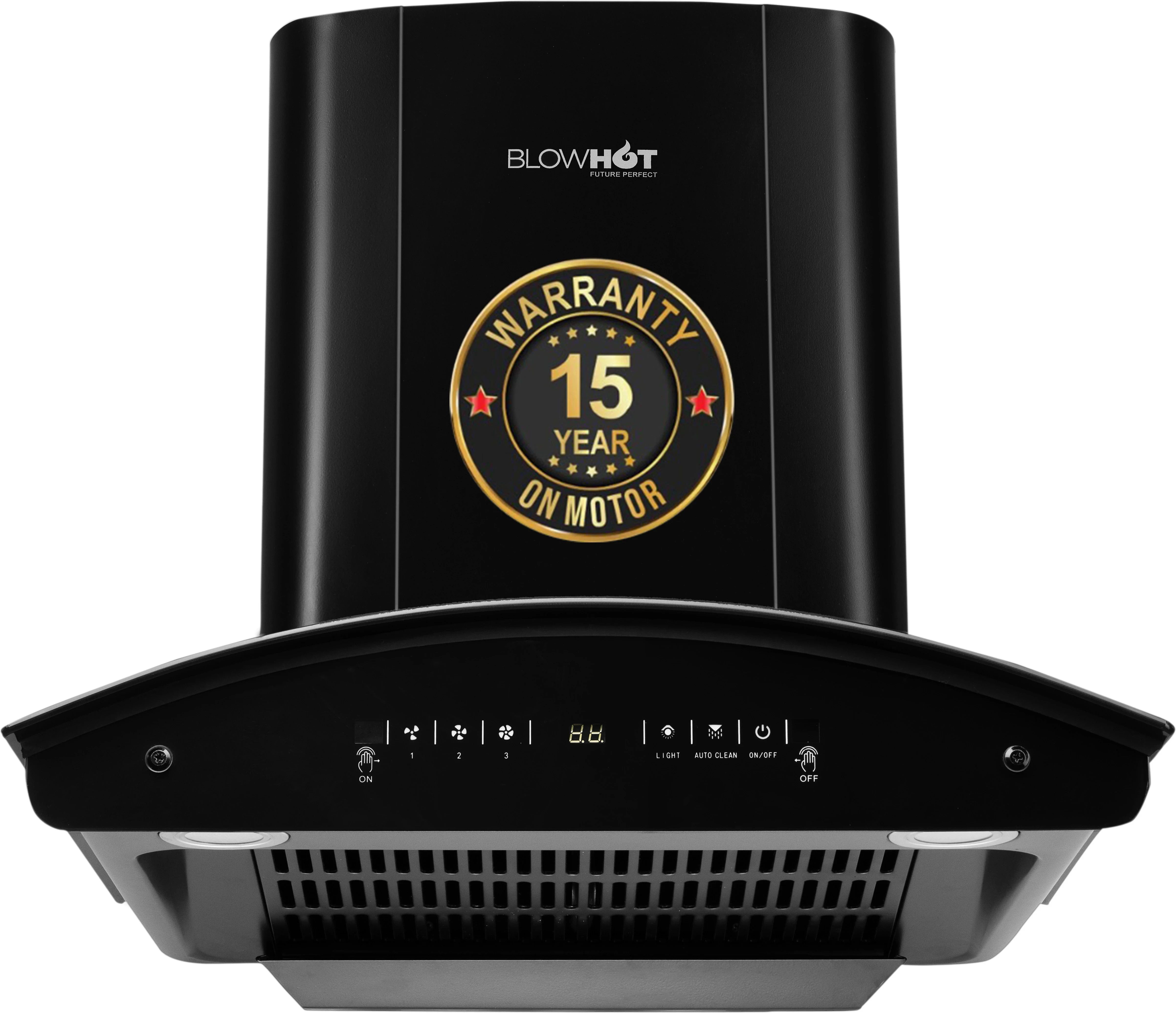 60 Cm Filterless Heat Auto Clean Curved Glass Hood Evana S BAC MS Chimney Auto Clean Wall Mounted Black 1500 CMH Chimney-image-40