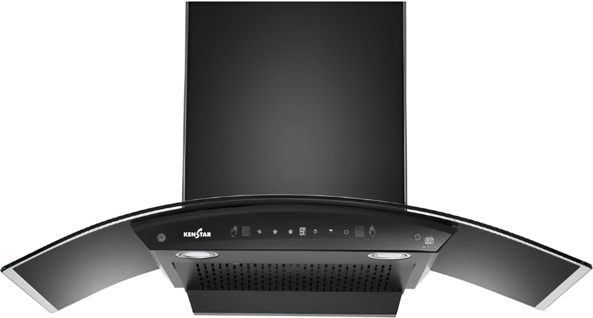 "VENTI PRO CURVE 90CM " Auto Clean | Filterless | Touch Control | Motion Sensor | Energy Efficient LED Light | Powerful Suction | Wall Mounted Black 1300 CMH Chimney-image-45