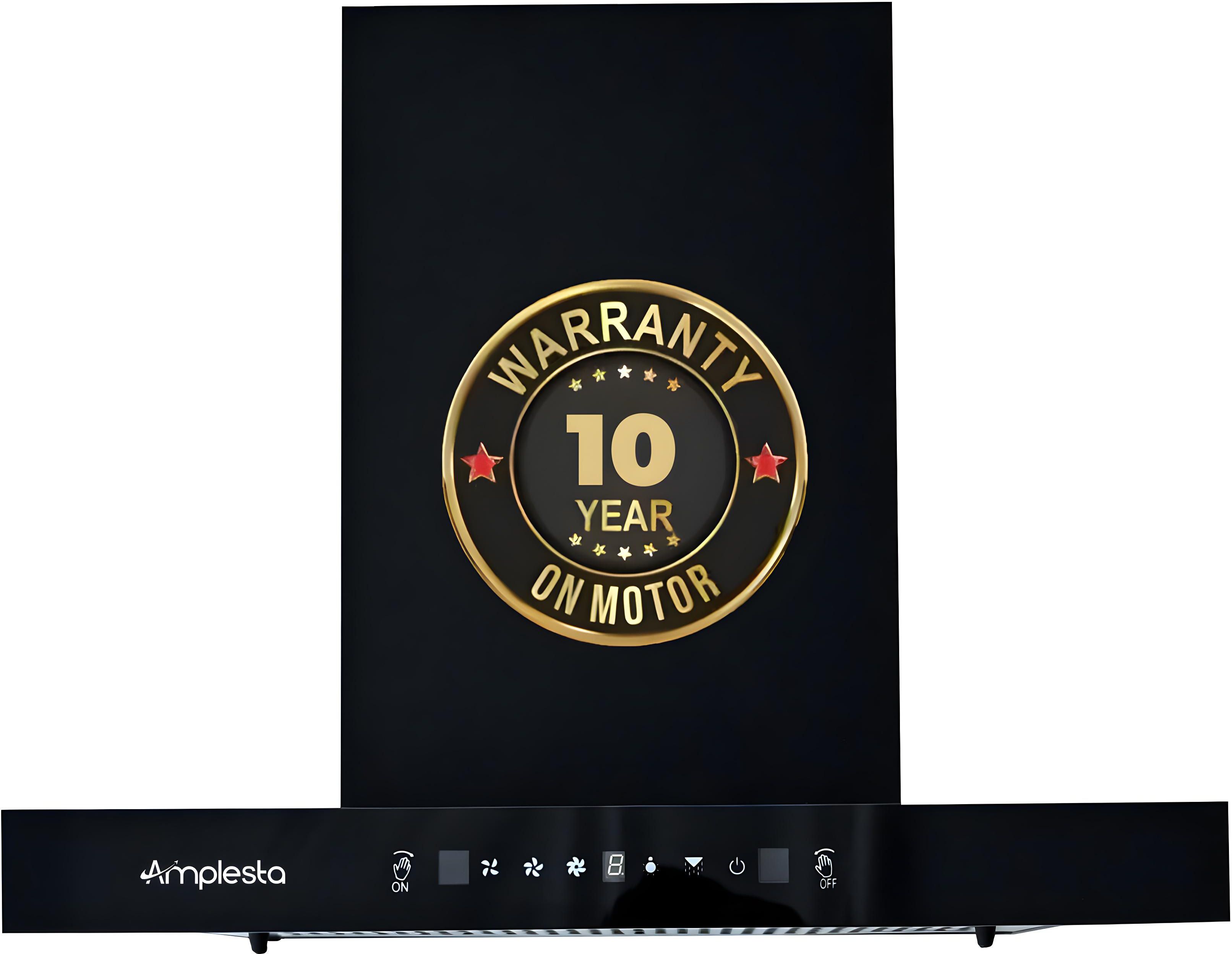 amplesta Sereno 1350 T-Shape 60cm, Touch & Gesture Control, Filterless, Low Noise Auto Clean Wall Mounted Black 1350 CMH Chimney-picture-22