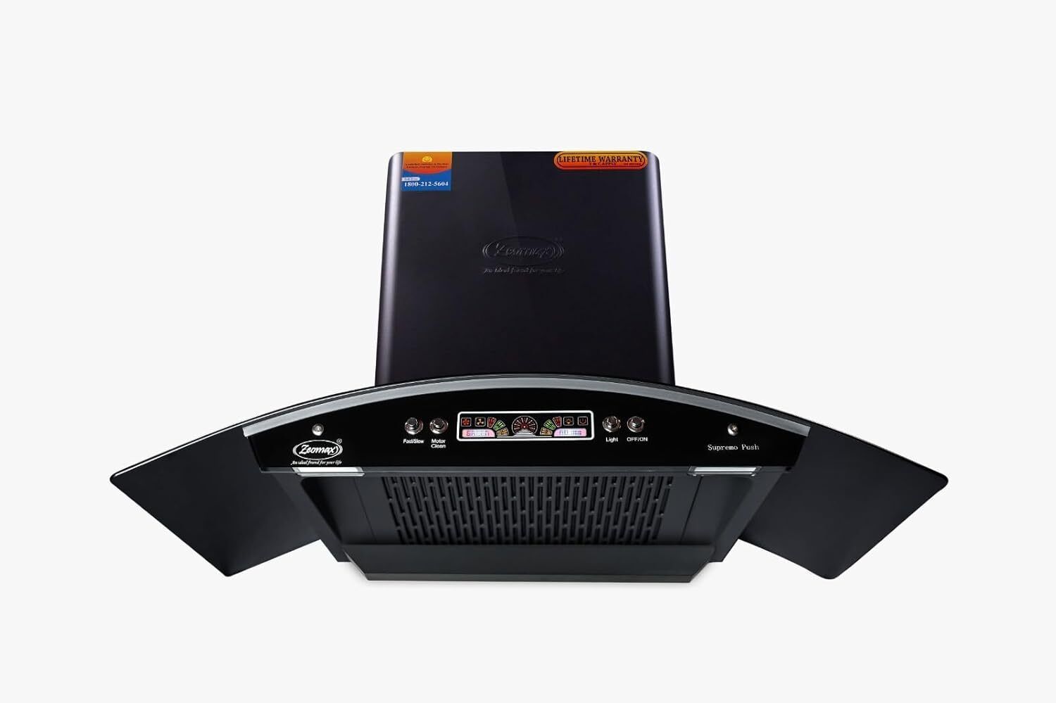 SUPREMO PUSH 90 Auto Clean Ceiling Mounted Black 1800 CMH Chimney-image-36